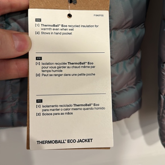 Northface Thermoball Eco Jacket. Medium. NWT. - Picture 4 of 4